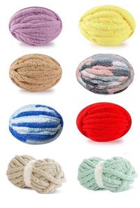 Vendita all'ingrosso maglia gigante morbida e spessa Jumbo 100% poliestere grande Chunky filato di ciniglia in velluto ciniglia - Product Image 2