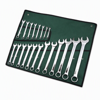 Lot de 20 clés à molette métriques CR-V de 6 à 32 mm, finition verte électrophorétique, large gamme, pour atelier automobile