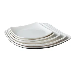 High quality dinnerware custom printed melamine square plate