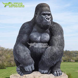 ライフサイズ高リアルなアニマトロニクス動物ゴリラ - Product Image 6