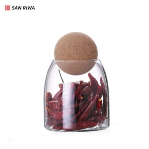 Glass Jar with Bamboo Lids Urban Green Airtight food Storage Containers Canister set Spice Jar Glass storage Storage Bottles
