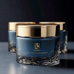 Custom 30g 50g 100g <strong>Empty</strong> Luxury Skincare Glass Cream <strong>Cosmetic</strong> <strong>Jar</strong> With Lid - Product Image 3