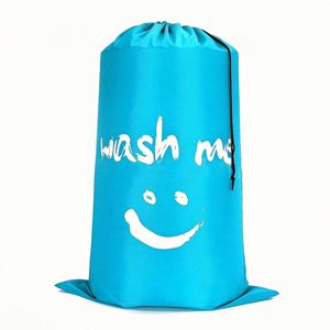 Sac à linge en nylon Oxford personnalisé avec logo imprimé, grand format, écologique, portable et lavable, idéal pour la vente en gros - Product Image 5