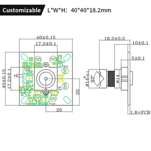 Module de caméra HD USB 2MP 1080P AR0230 COMS H.264 MJPG AR0230 WDR Webcam industrielle de surveillance extérieure - Product Image 5