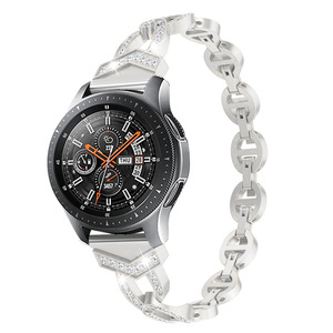 Frizzante Micro-zirconia e diamante in lega di zinco braccialetto in metallo per <span class=keywords><strong>Samsung</strong></span> <span class=keywords><strong>S3</strong></span>. Cinturino completo diamante per <span class=keywords><strong>Samsung</strong></span> Watch3/4/5. - Product Image 5