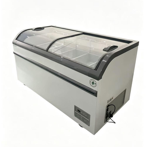 Congélateur coffre à porte coulissante, Vitrine réfrigérée combinée pour supermarché (viande et desserts) - Product Image 2
