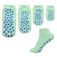 Chaussettes antidérapantes en silicone à étoiles pour le sol, avec soutien de la voûte plantaire, pour la maison, le yoga et le Pilates, avec logo personnalisé