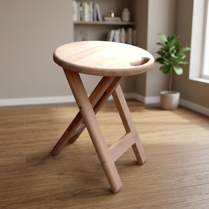 Table pliante en bambou poli de haute qualité, moderne, imperméable, pour salle à manger, chambre, entrée, hôtel, restaurant, banquet de mariage, hôpital BS - Product Image 1