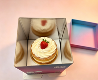 Boîtes à gâteaux isothermes en matériaux recyclés avec doublure en aluminium et pelliculage mat, emballage alimentaire thermique pour boulangerie et sushis (vente en gros)