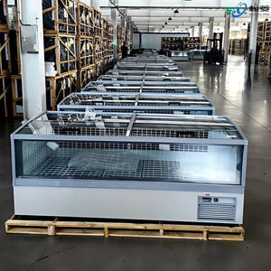 <span class=keywords><strong>Congélateur</strong></span> commercial combiné pour supermarché, à dégivrage automatique, avec îlot de présentation et tiroirs de rangement – Meilleures ventes - Product Image 6