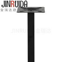 Base de table noire JIN RUI DA à fond plat-robuste, durable et résistante pour les tables à manger, les tables rondes et les tables de négociation