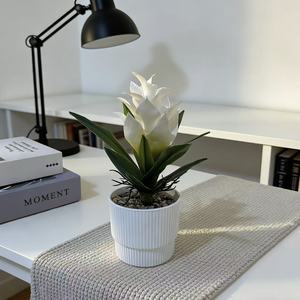 Bonsaï artificiel en forme de fleur d'ananas, 30 cm, plante décorative en plastique pour salon, décoration du Nouvel An - Product Image 4