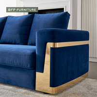 BFP Home Nubuk leder Couch Polster Schnitts ofa Italienisches Design Licht Luxus Villa Wohnzimmer Sofa