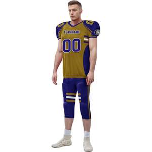Maillot d'entraînement de football pour adultes et jeunes personnalisé uniforme d'équipe de rugby personnalisé avec coussinets intégrés pour le jeu et l'entraînement - Product Image 2