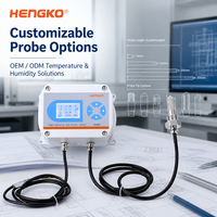 Transmetteur de capteur de point de rosée LCD HENGKO HG808-A pour la surveillance de l'humidité des sécheurs sous vide