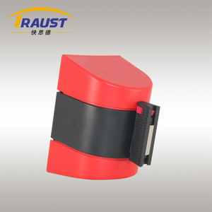Sangles de bande de barrière de ceinture rétractable de sécurité magnétique fixée au mur Traust Allée ne pas entrer dans la barrière de contrôle des foules - Product Image 3