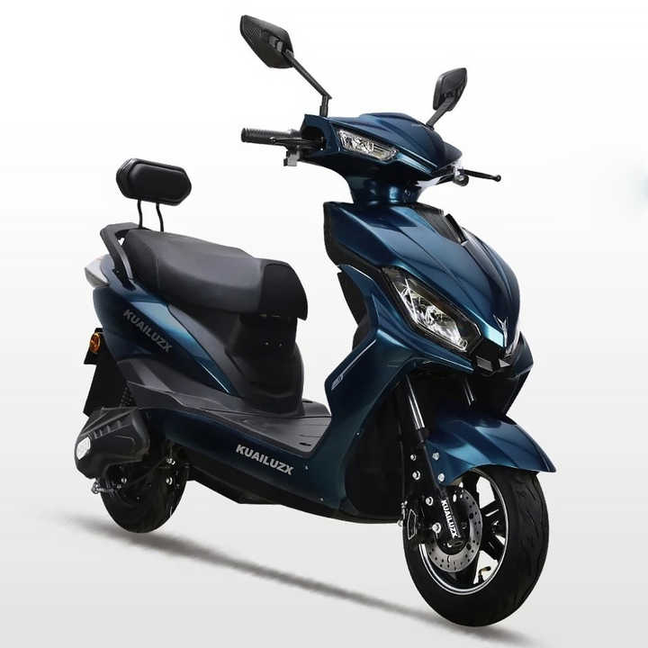 1500W Electric Motorcycle Two Seats Adults Electric Moped With Pedals Cheap Chinese Scooters For