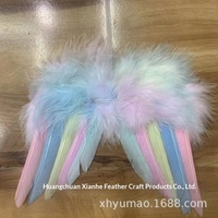 Ailes d'ange miniatures en plumes de poulet teintées, pour la décoration de pendentifs, accessoires de vêtements de poupée, utilisation carnaval - Vente directe usine