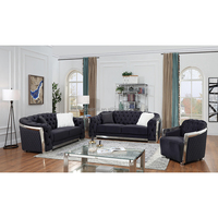Ensemble de canapés modulaires modernes de luxe populaires, ensemble de canapés de qualité supérieure avec design capitonné, ensemble de canapés en tissu, meubles de salon
