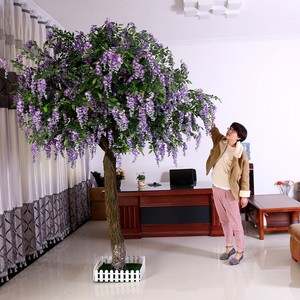 FAI DA TE <span class=keywords><strong>casa</strong></span> di cerimonia nuziale Di Natale del fiore decorazione della parete Artificiale wisteria fiore - Product Image 2