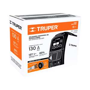Truper SOMI-130X อินเวอร์เตอร์ IGBT แบบพกพา Microwire อิเล็กโทรดไร้แก๊ส130สำหรับสแตนเลส380V อินพุตใหม่ใช้ได้