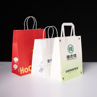 Emballage alimentaire à emporter écologique en kraft brun 170 g/m² avec gaufrage et logo personnalisé imprimé en feuille d'or, recyclable