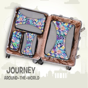 Organiseurs de voyage extensibles ultralégers au design d'artistes australiens, ensemble de 4 cubes de compression personnalisés pour bagages à main - Product Image 6