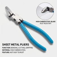 Pince diagonale multifonctionnelle pour voiture, outil de serrage de rivets, dénudeur de fils, décapant de vis, outil de retrait de crochets, pince automobile