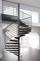 Escalier en colimaçon extérieur utilisé en fonte Kit de boîtier d'escalier en colimaçon externe Escalier en colimaçon en acier modulaire moderne
