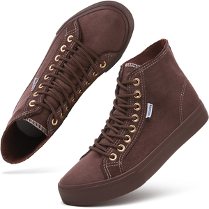 Ladies Fashion 2025 White High Top Canvas Sneakers Plate-forme de bonne qualité Chaussures d'été pour femmes augmentant la hauteur - Product Image 2