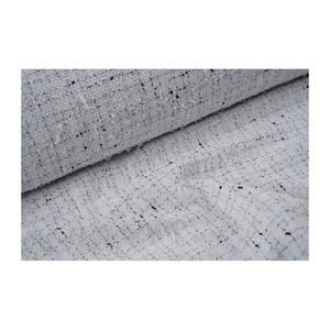 Tissu en tweed fantaisie de qualité supérieure fabriqué en Corée, ruban blanc et texture nouée, tissage fantaisie, tissu textile tissé sur mesure OEM & ODM - Product Image 3