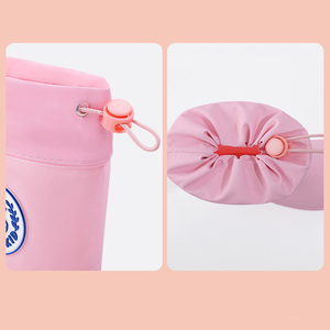 Botas de lluvia para niños, suela blanda, cómodas, resistentes al desgaste, impermeables, súper antideslizantes, antideslizantes, zapatos de agua con cordón - Product Image 4