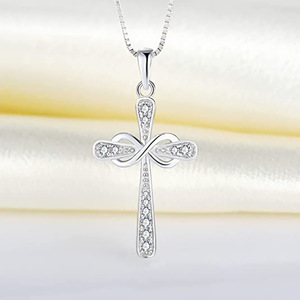 Collar con Colgante de Bucle de Möbius para Mujer, Diseño Infinito, Joyería de Moda, Uso Diario, Regalo - Product Image 3