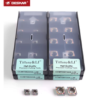 Insertos de Carburo para Torno CNC Tiffany&DESKAR TCMT DCMT CCMT060204/208/09T304/308 FG TC LM TF918, Herramientas de Torneado para Acero Templado