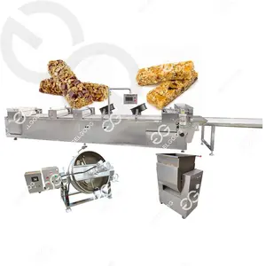 Endüstriyel talep aperatif meyve Bar Nougat yapma makinesi pirinç patlaklı kek enerji Bar Granola kalıplama makinesi