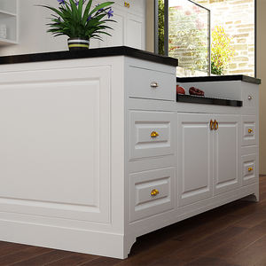 Ensemble de meubles en pvc avec comptoir en quartz, meuble de cuisine moderne en bois massif de <span class=keywords><strong>george</strong></span>, offre spéciale - Product Image 4