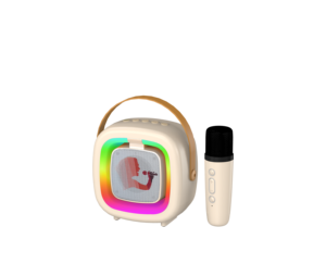 <span class=keywords><strong>Mini</strong></span> inalámbrico portátil para altavoz Bluetooth con iluminación LED RGB, potencia de salida de 5W, micrófono de Karaoke de estudio de sonido grande para fiesta - Product Image 2