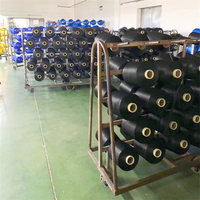 Filament de nylon 66 FDY haute ténacité 420D/72F pour des points ferme et équilibrés, teint en masse noir