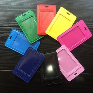 Porte-cartes en cuir à plusieurs emplacements, à carreaux, en PU, pour carte d'identité, badge d'employé, carte d'étudiant, badge de travail - Product Image 5