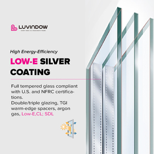 Cửa trượt hai lớp tùy chỉnh luvindow với kính cường lực cho các dự án kiến trúc - Product Image 3
