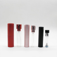 Mini atomiseur de parfum rechargeable portable 5 ml 10 ml 15 ml flacon pulvérisateur de parfum en aluminium rond coloré