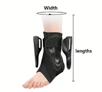 Support de cheville médical pour l'hiver, idéal pour l'entraînement et la rééducation, fixation par bouton airbag, design unisexe, en nylon