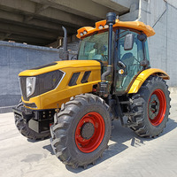 Tracteur à roues YTO X704 70HP 80HP avec cabine climatisée, machine agricole multifonctionnelle pour le labourage et la semence rotative