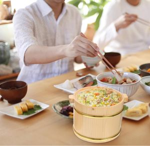 Baril en bois Sushi en bois Sushi riz seau de service à la vapeur fût porte-riz à la vapeur - Product Image 5