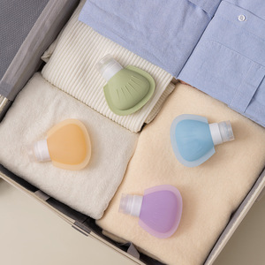 Botellas de viaje de silicona de 60ml y 90ml para champú, gel de ducha, productos para el cuidado de la piel, desmaquillante, botellas vacías para muestras. - Product Image 2