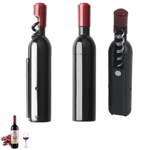 Cadeau promotionnel multifonction 2 en 1 : tire-bouchon à ailettes en acier inoxydable pour barman, ouvre-bouteille magnétique en forme de bouteille de bière/<span class=keywords><strong>vin</strong></span> rouge - Product Image 2