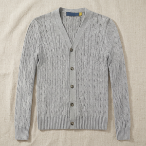 Suéter de Punto para Hombre, Modelo Ral, Cuello en V, Transpirable, Delgado, Informal, 100% Algodón, Paul Ruff - Product Image 3