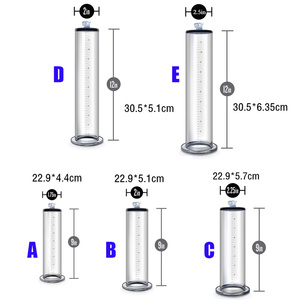12*2.5 Inch Prestatie Acryl <span class=keywords><strong>Penis</strong></span> Pomp Cilinder, Accessoire Vervanging Voor Nterchange Compatibele Collectie Pomp Systemen - Product Image 5