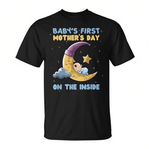 Camiseta para el primer día de la madre del bebé con un bonito diseño de luna - Product Image 2