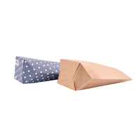 Sac d'emballage personnalisé pour bouquets de fleurs classiques faits à la main, en papier kraft imperméable à fond plat, vente en gros